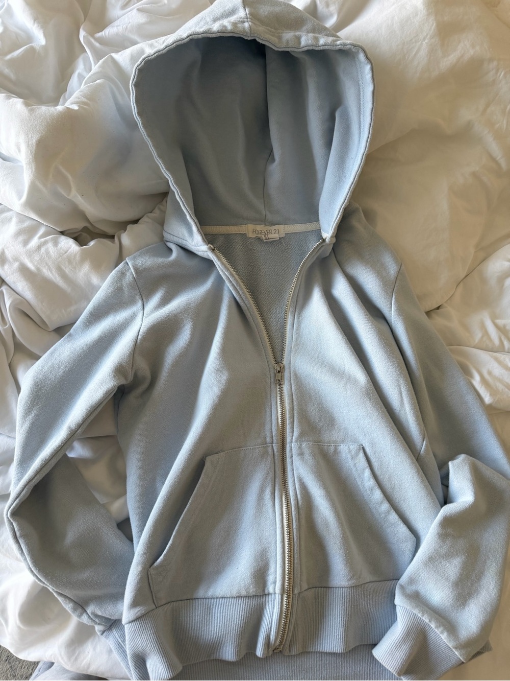 Blue Zip Up Hoodie